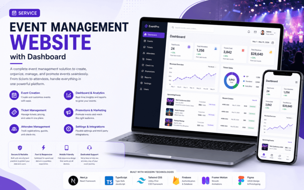 Event Management Website & Mobile